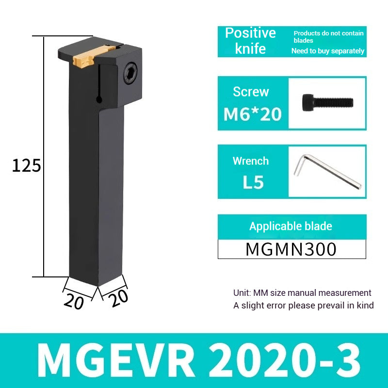 1023-CNC grooving cutter bar MGEVR1616-2 spring steel cutter 2020-3 lathe 7-shaped outer diameter cut off groove cutters Shandong Denso Pricision Tools Co.,Ltd.